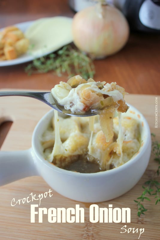 Crockpot French Onion Soup | KitchenCents.com