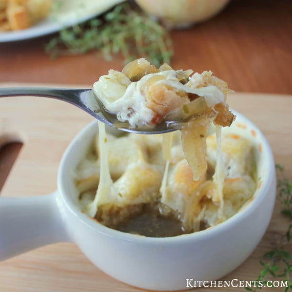 Crockpot French Onion Soup | KitchenCents.com
