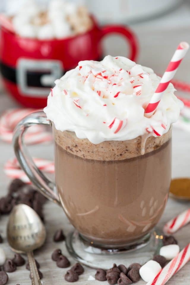 Slow Cooker Peppermint Mocha Snugglers | 15+ Hot Chocolate recipes