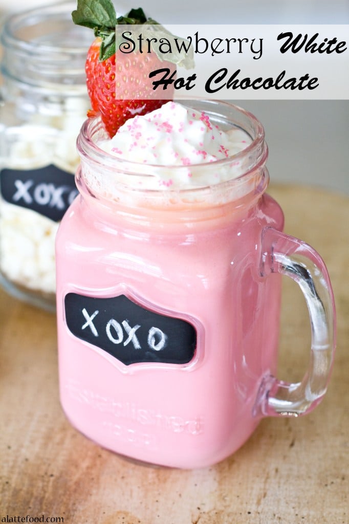 Strawberry White Hot Chocolate | 15+ Hot Chocolate recipes