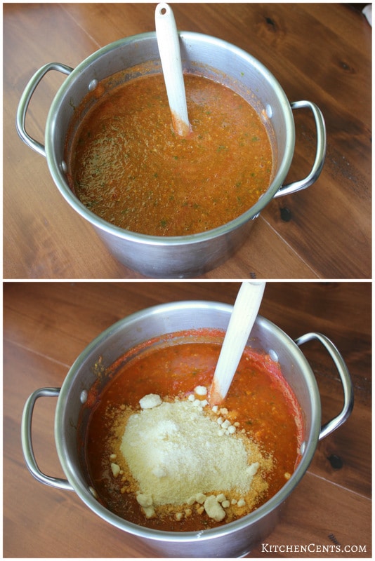 Creamy Roasted Tomato Basil Soup | KitchenCents.com