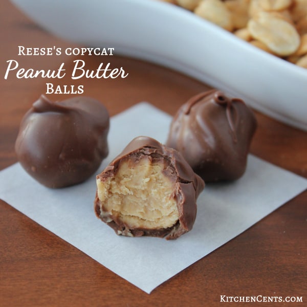 Easy Reese's Copycat Peanut Butter Balls | KitchenCents.com