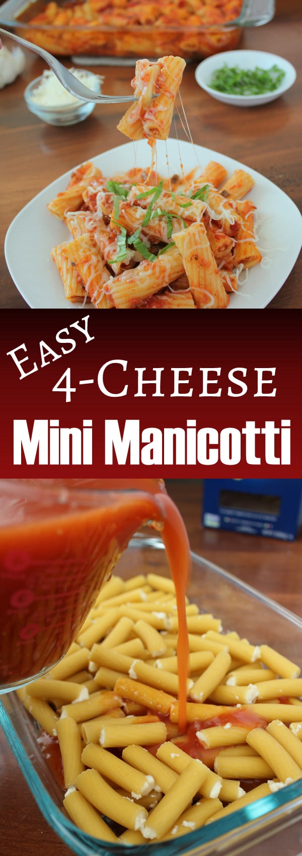 Easy 4-Cheese Manicotti | KitchenCents.com