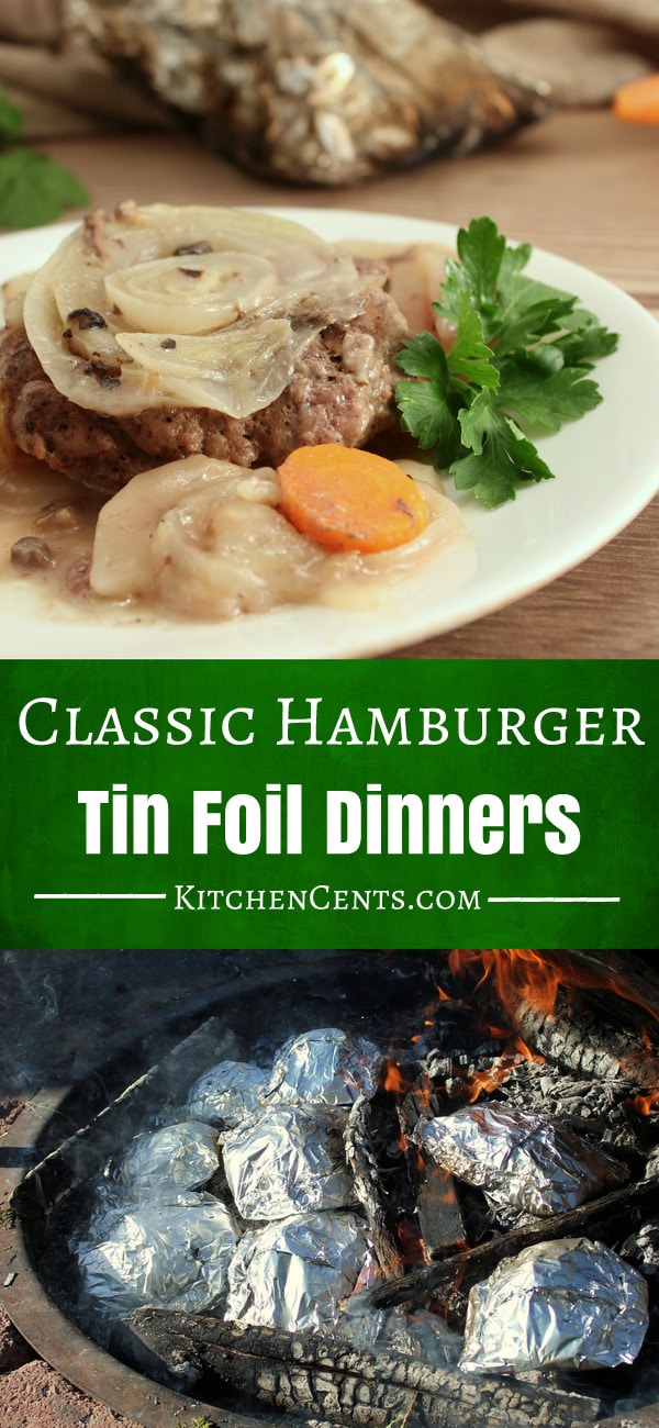 Classic Hamburger Tin Foil Dinners | KitchenCents.com
