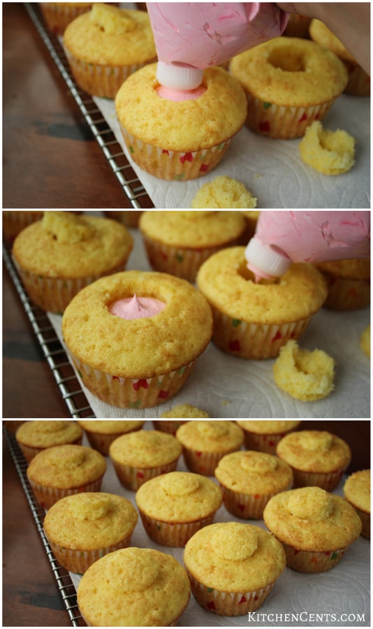 Fill the Surprise Cupcakes | Kitchen Cents