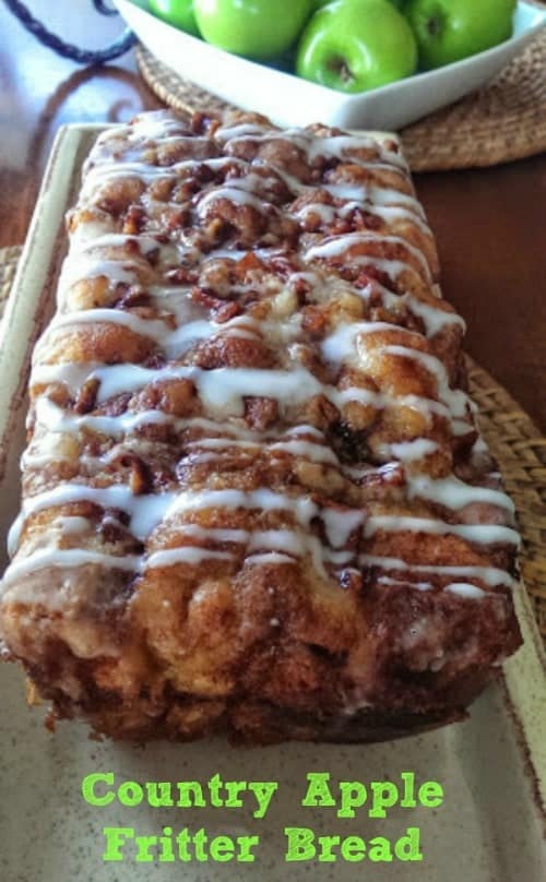 Country Apple Fritter Bread | 21+ Apple Desserts