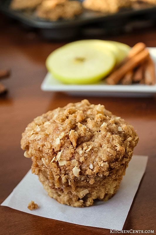 Cinnamon Apple Streusel Muffins | Kitchen Cents