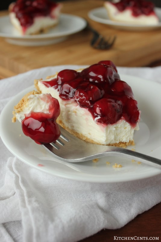 5-Minute Cherry Cheesecake | Kitchen Cents