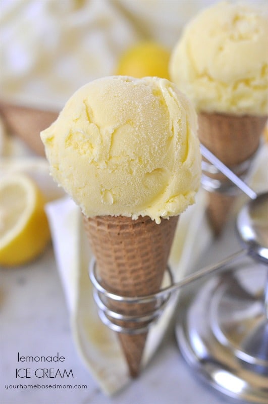 Lemonade Ice Cream | 15+ Frozen Treats