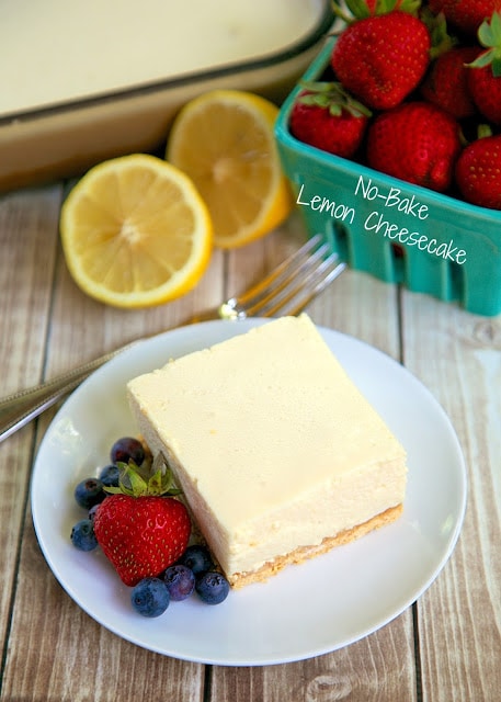 No-Bake Lemon Cheesecake | 17+ No-Bake Cheesecake Recipes