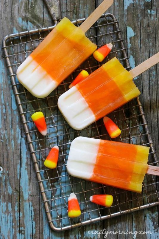 Candy Corn Popsicles | 25+ Halloween Treats Kids will Love