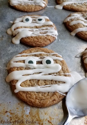 Maple Mummy Cookies | 25+ Halloween Treats Kids will Love