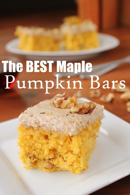 maple-pumpkin-bars | 21+ Pumpkin Desserts