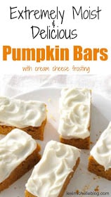 Pumpkin Bars | 21+ Pumpkin Desserts
