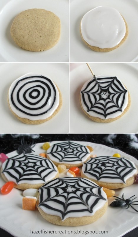 Spider Web Sugar Cookies | 25+ Halloween Treats Kids will Love