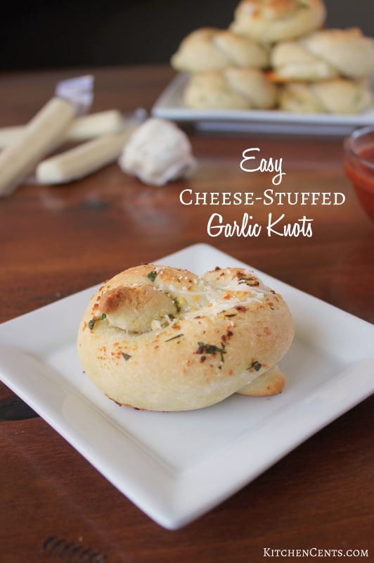 Easy Cheese-Stuffed Garlic Knots | 21+ Easy Appetizers