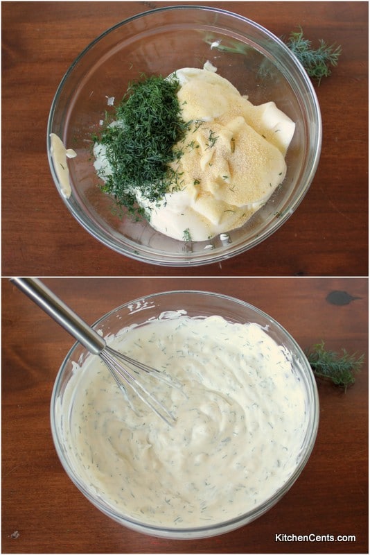 Easy Healthy Creamy Dill Dip | Kitchen Cents