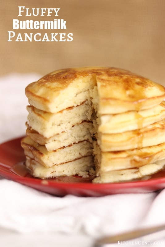 Fluffy Classic Buttermilk Pancakes | Kitchen Cents