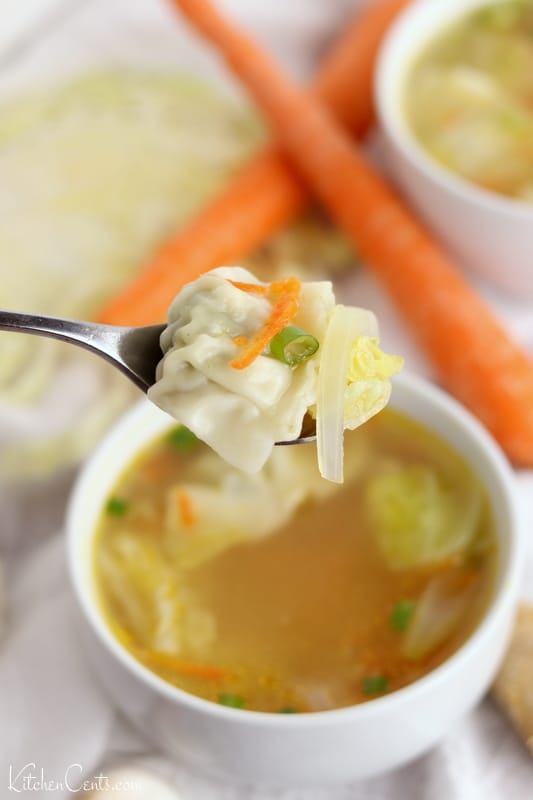 Easy 20-Minute Wonton Soup | Kitchen Cents
