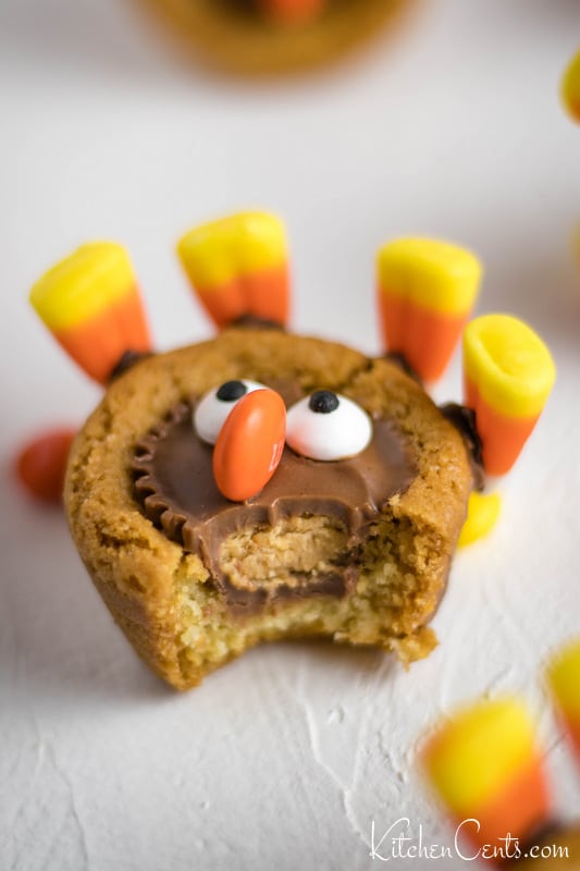 Easy Reese's Thanksgiving Turkey Cookies | Kitchen Cents