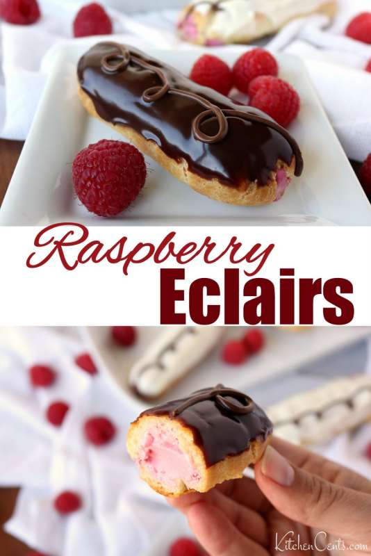 The BEST Raspberry Elcairs | Kitchen Cents