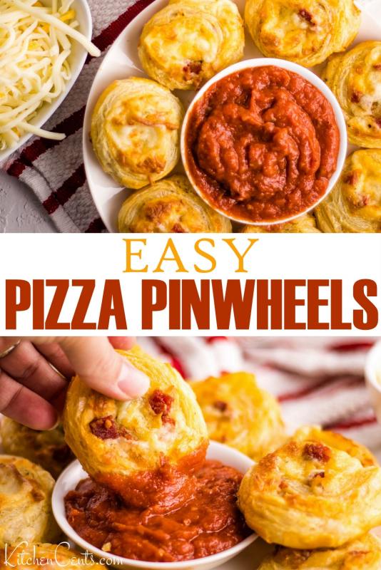 Easy Pizza Pinwheels | Kitchen Cents
