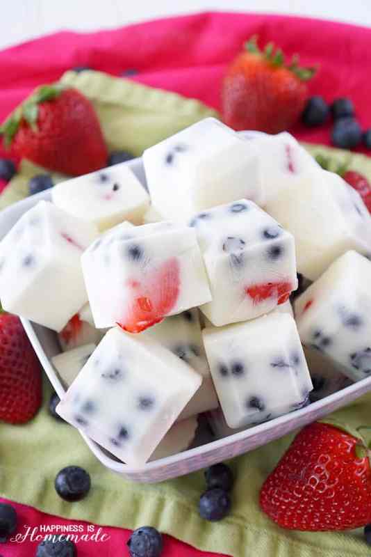 Frozen Yogurt Berry Bites | 21+ Healthy Frozen Snacks | Kitchen Cents