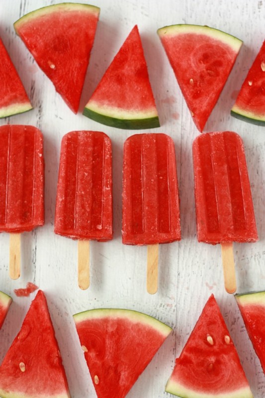 Watermelon Strawberry Popsicles | 21+ Healthy Frozen Snacks | Kitchen Cents
