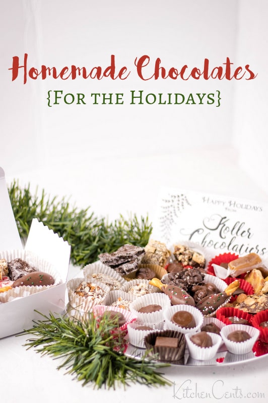 The perfect edible christmas gift homemade a box of homemade chocolates and candies | Kitchen Cents