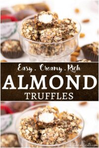 Easy Homemade Chocolate Almond Truffles made at home | Kitchen Cents