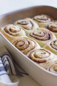 Overnight Cinnamon Rolls with Cream Cheese Frosting | 21+ Christmas Morning Breakfast Ideas