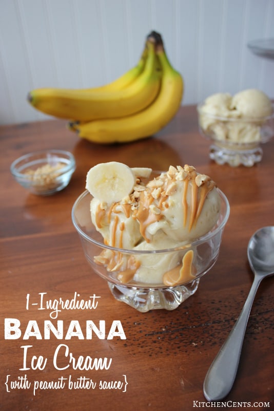 Easy Healthy Banana Ice Cream | KitchenCents.com