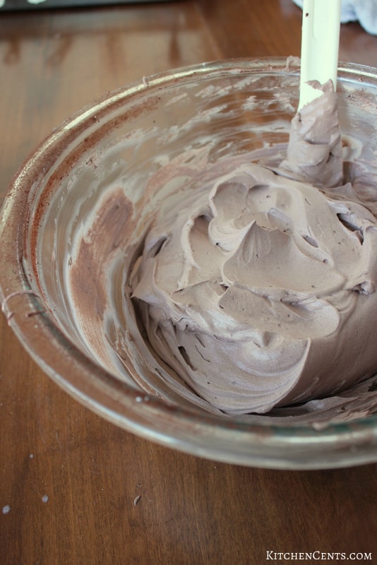 Great as a chocolate mousse frosting