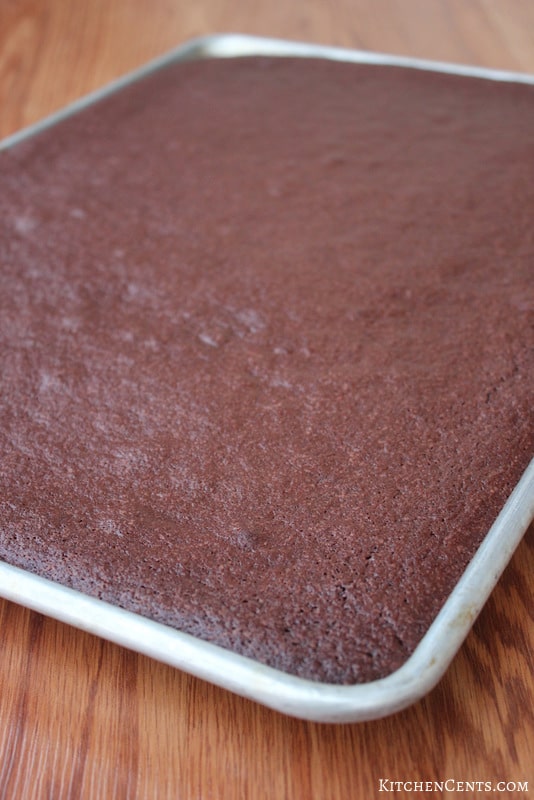 brownie sheet baked