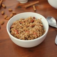 Healthy Cinnamon Almond Steel-Cut Oatmeal | KitchenCents.com