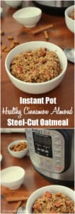 Instant Pot Healthy Cinnamon Almond Steel-Cut Oatmeal | KitchenCents.com