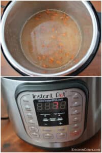 Quick stir and turn on Instant Pot