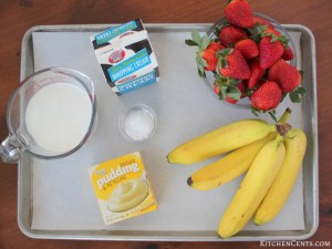Strawberry Banana Cream Brownies Ingredients