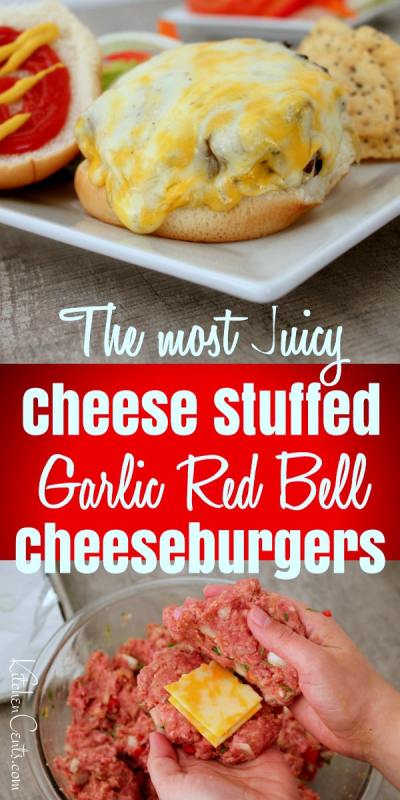 Making the best Cheese Stuffed Garlic Cheeseburger | Kitchen Cents
