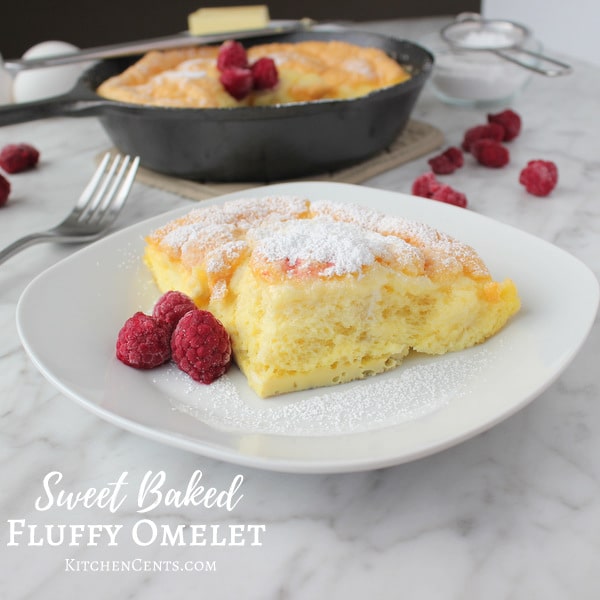 Sweet Baked Fluffy Omelet | KitchenCents.com