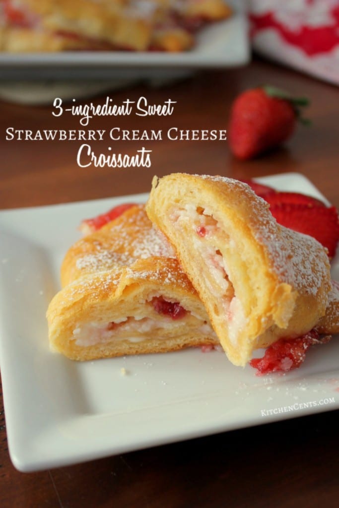Sweet Strawberry Croissants