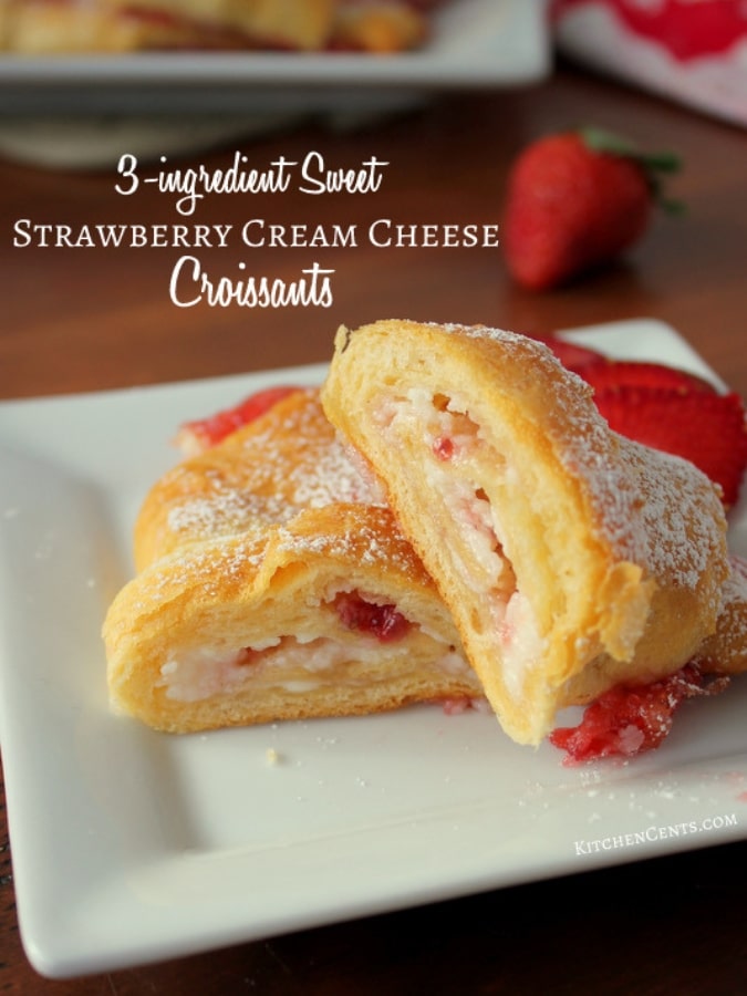 Strawberry Cheesecake Croissants