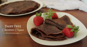 Easy Dairy Free Chocolate Crepes | KitchenCents.com