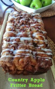 Country Apple Fritter Bread | 21+ Apple Desserts