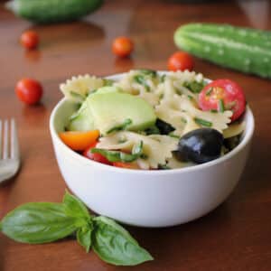 Easy Garden Fresh Italian Herb Summer Pasta Salad | Kitchen Cents