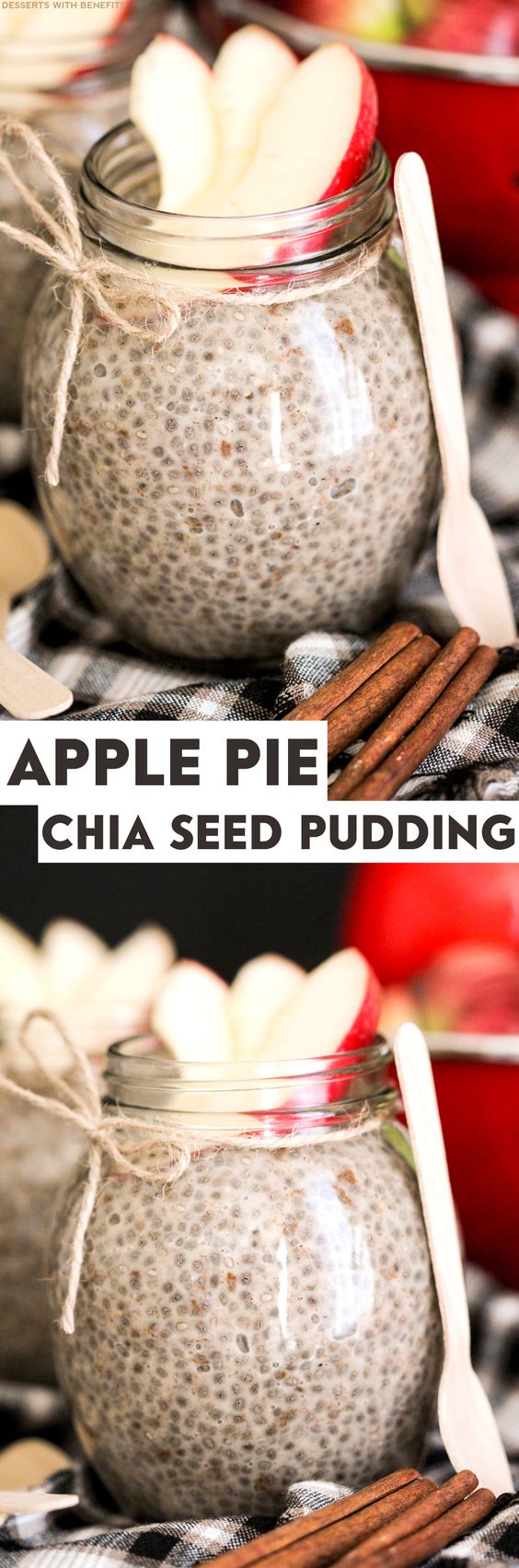 Healthy Apple Pie Chia Seed Pudding | 21+ Apple Desserts
