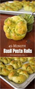 Easy 45-Minute Basil Pesto Quick Rolls | Kitchen Cents