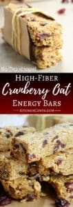 So Good! High-Fiber Cranberry Oat Energy | Kitchen Cents