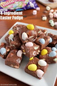 Easy, Quick 4-Ingredient Easter Fudge | Kitchen Cents