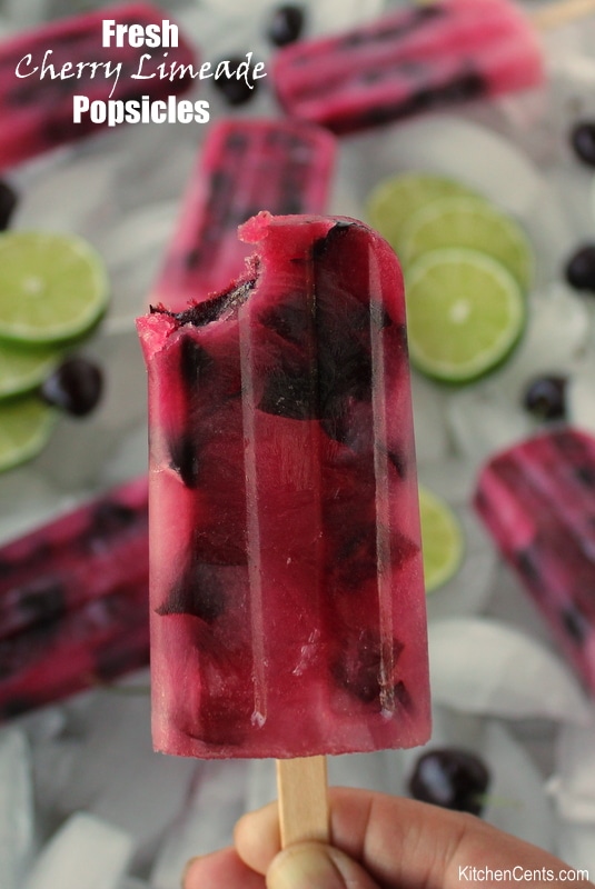 cherry-limeade-popsicles | 15+ Frozen Treats